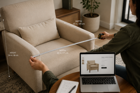 How to Measure Furniture Before Ordering Online