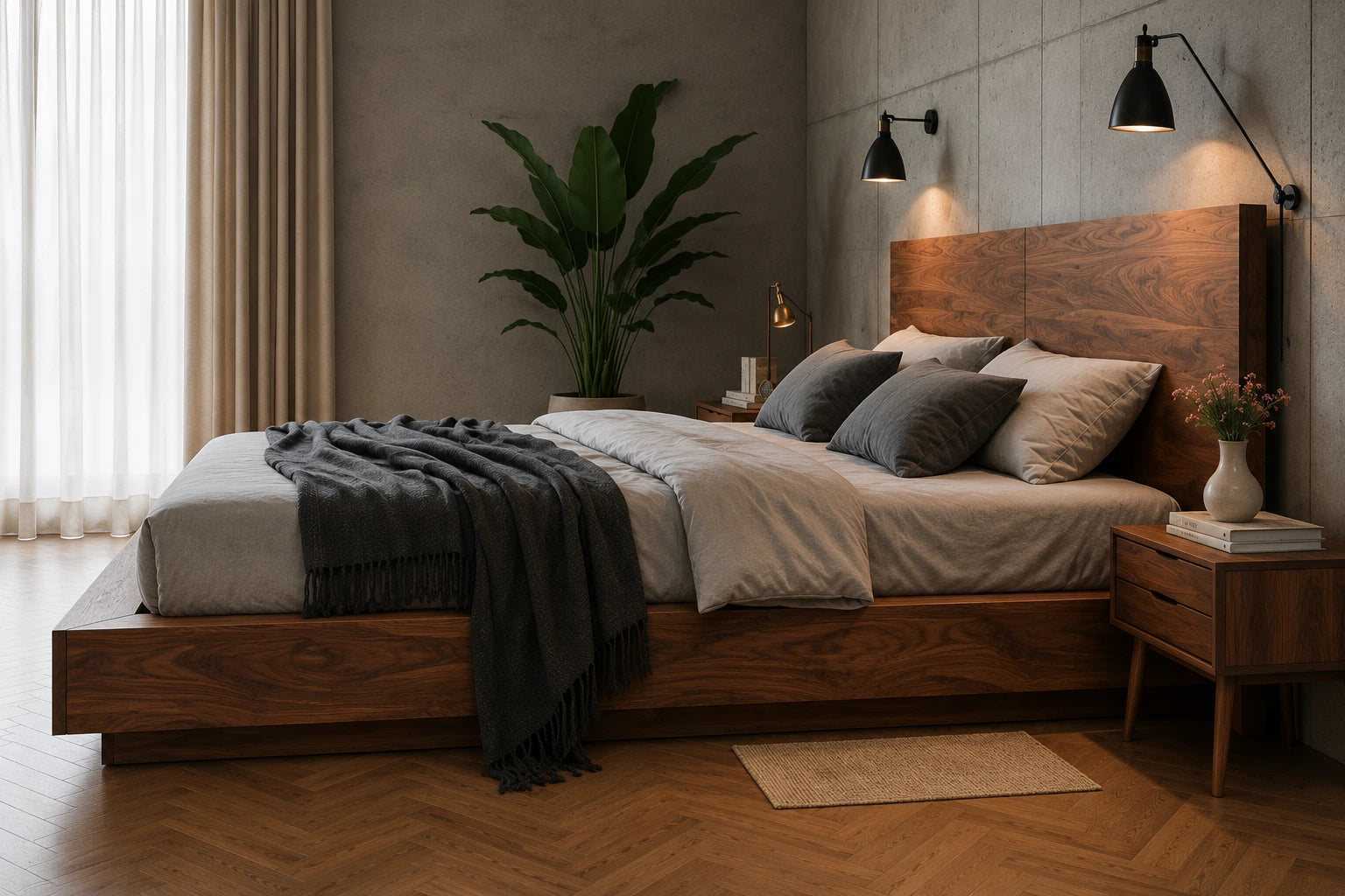 Rosemont Bed - Rosewood