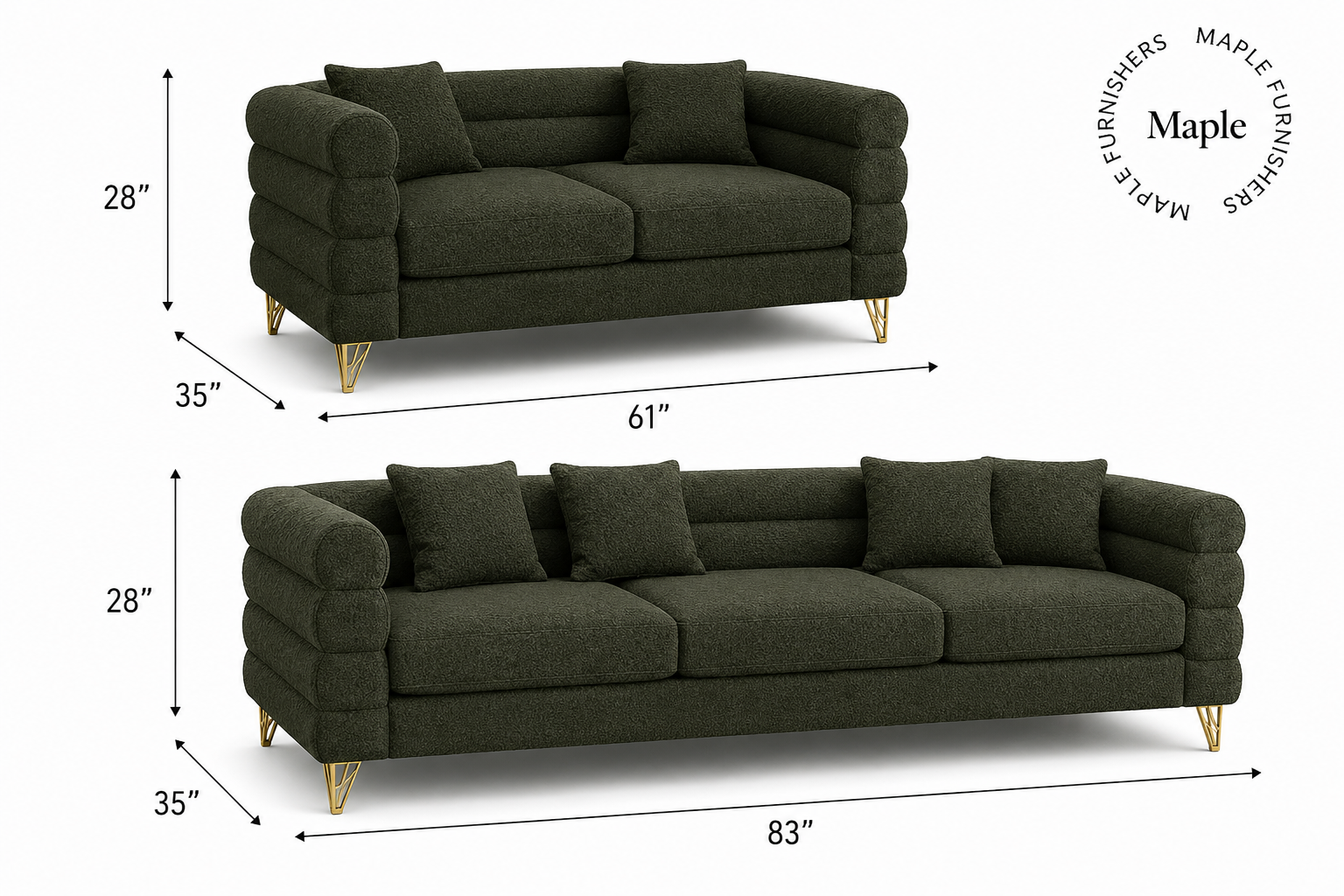 Sora 5-seater sofa