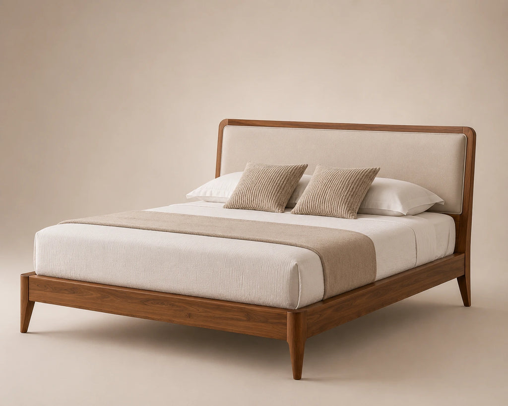 Winslow Bed - Walnut Oatmeal