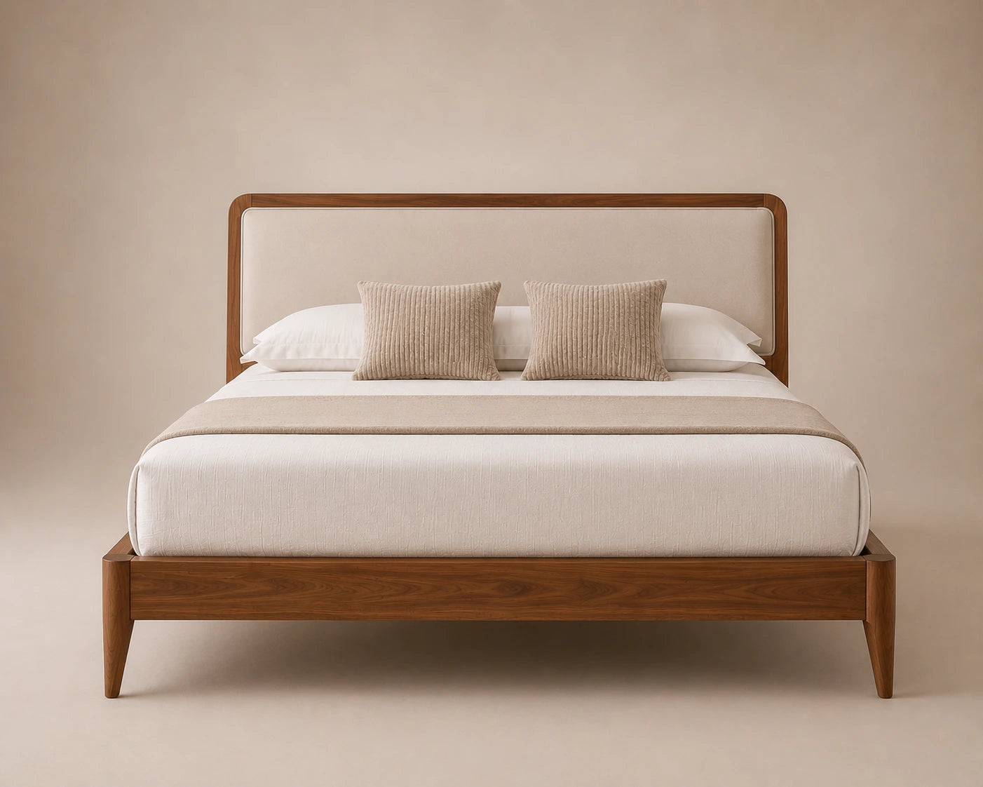 Winslow Bed - Walnut Oatmeal