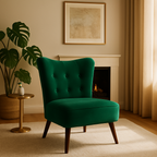 Emerald Tufted Velvet Accent Chair