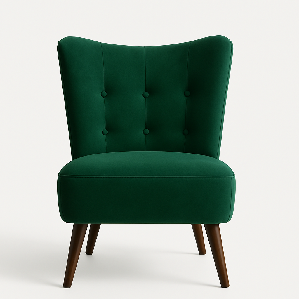 Emerald Tufted Velvet Accent Chair
