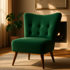 Emerald Tufted Velvet Accent Chair