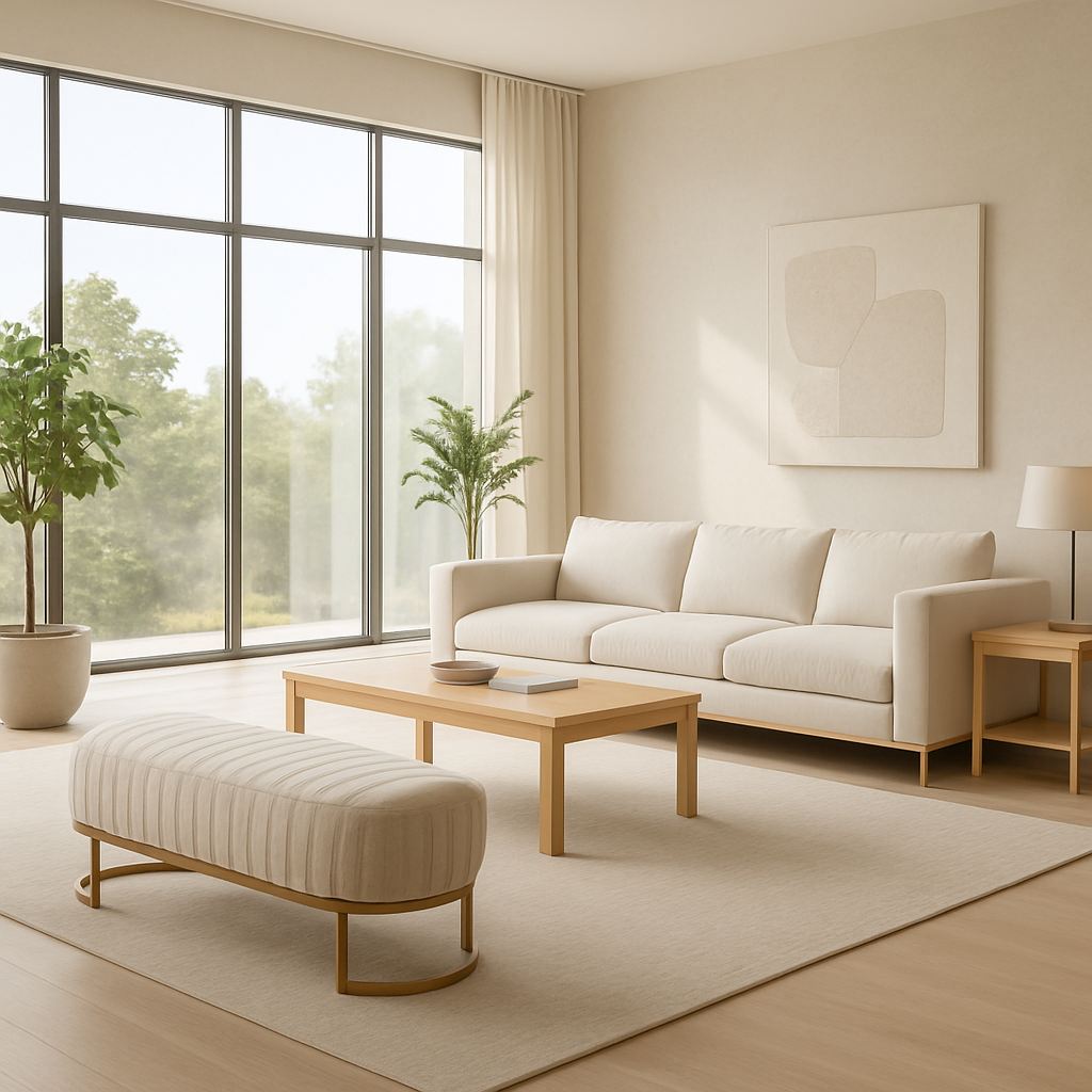 Verona Curved Base Upholstered Bench – Champagne Velvet