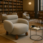 Nimbus Cloud Lounge Chair – Warm Grey Boucle