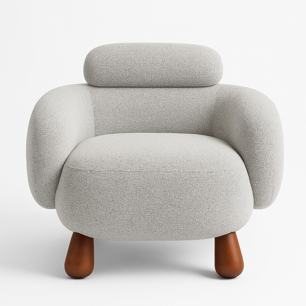 Nimbus Cloud Lounge Chair – Warm Grey Boucle