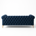 Windsor Tufted Velvet Sofa – Midnight Blue