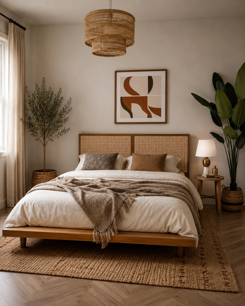 Marlow Bed - Walnut Wheat
