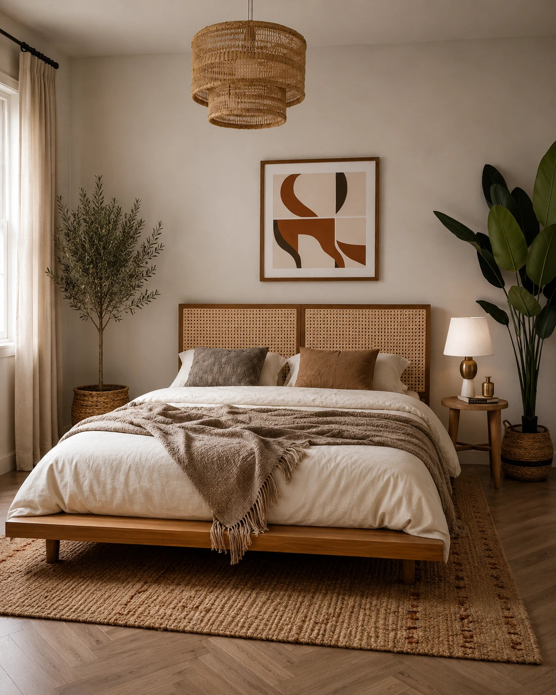 Marlow Bed - Walnut Wheat