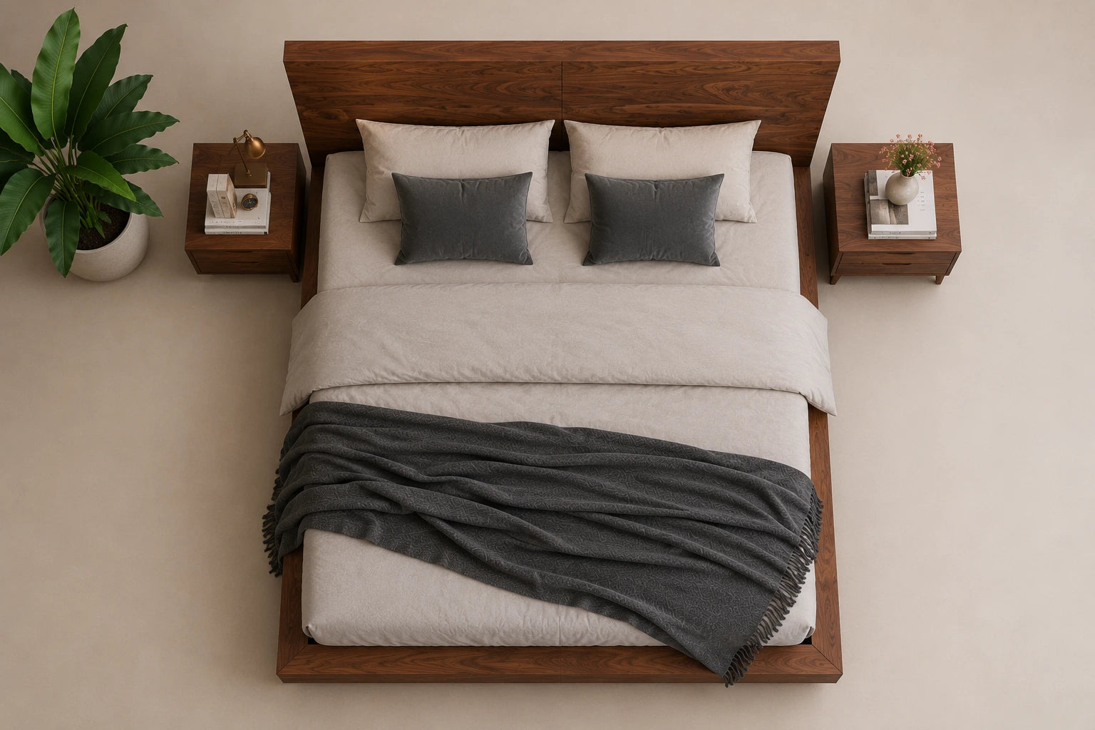 Rosemont Bed - Rosewood