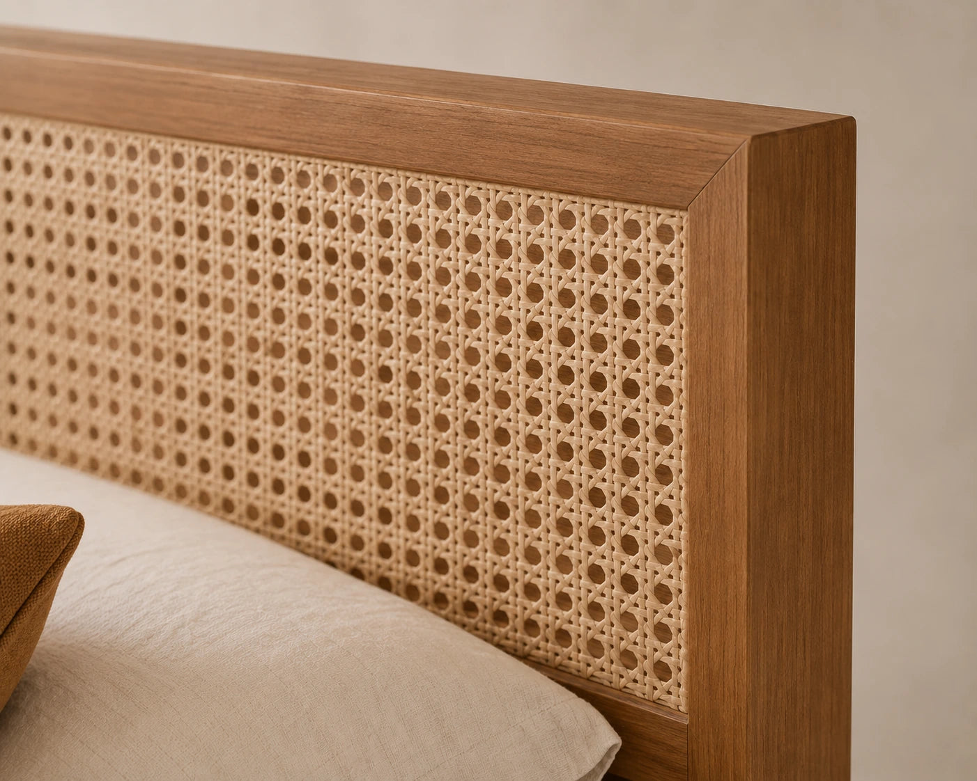 Marlow Bed - Walnut Wheat