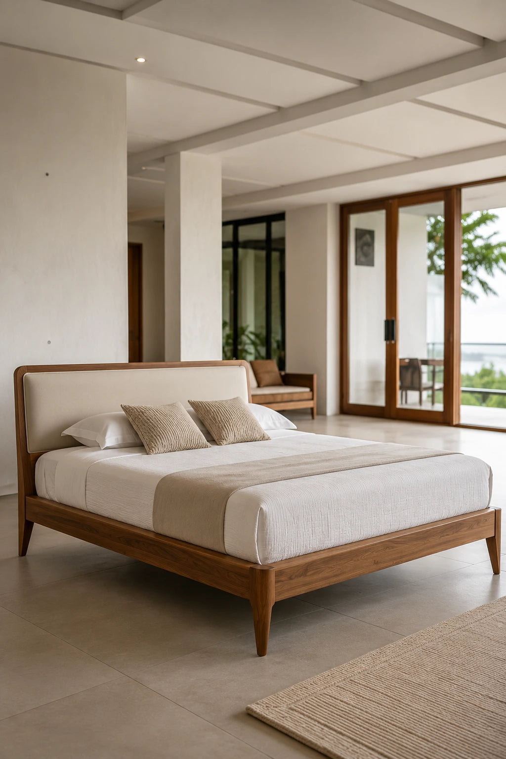 Winslow Bed - Walnut Oatmeal