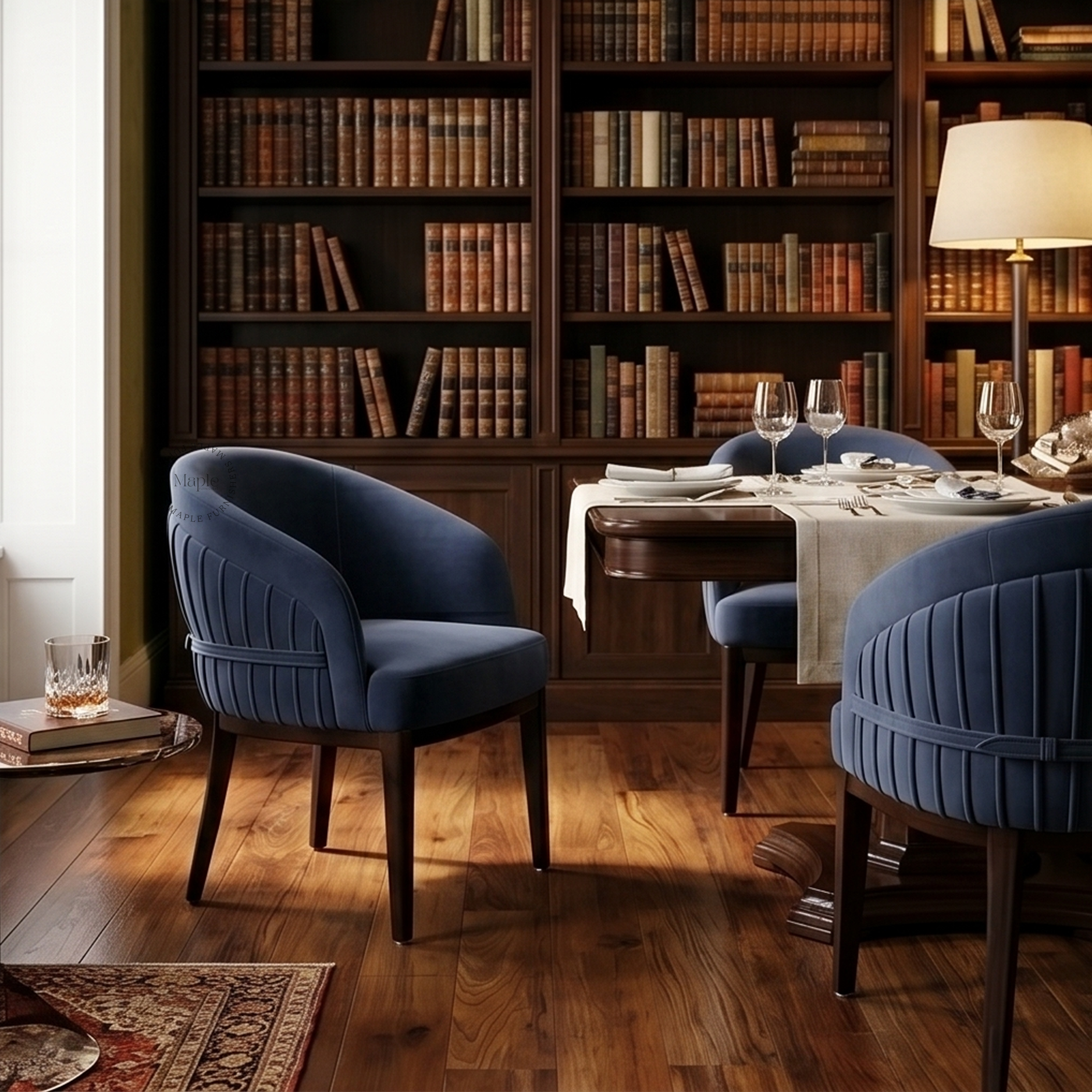 #variant_azure blue velvet/dark walnut
