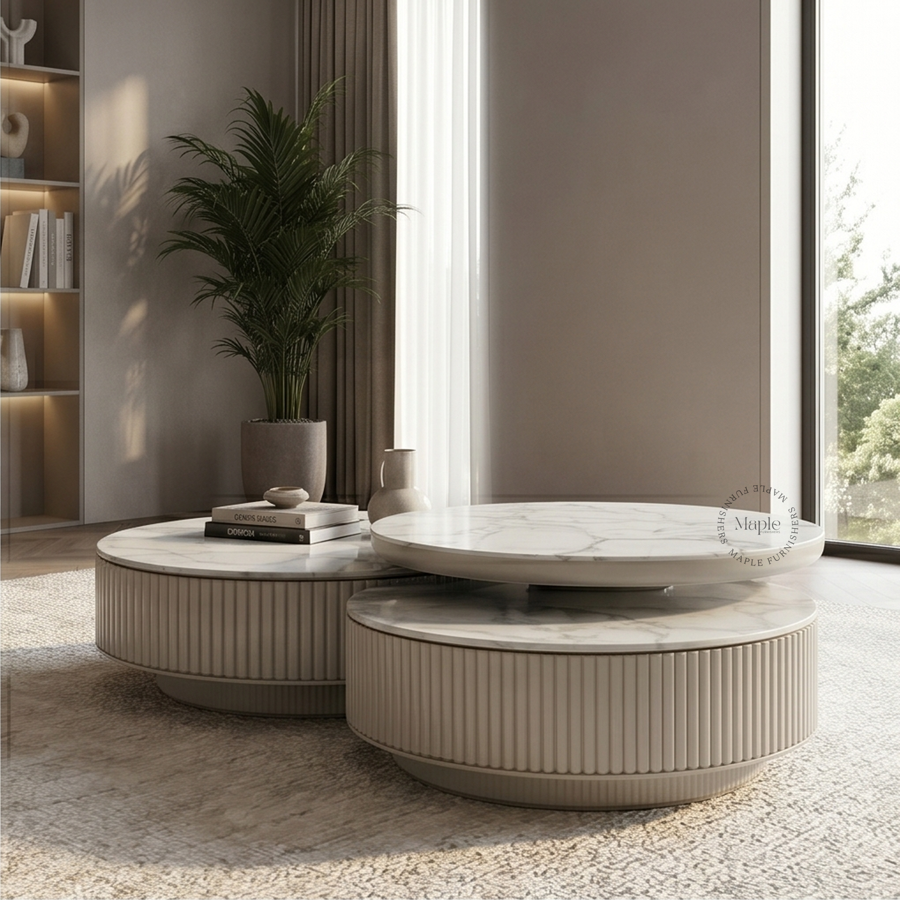 Aeris Marble Nesting Center Table
