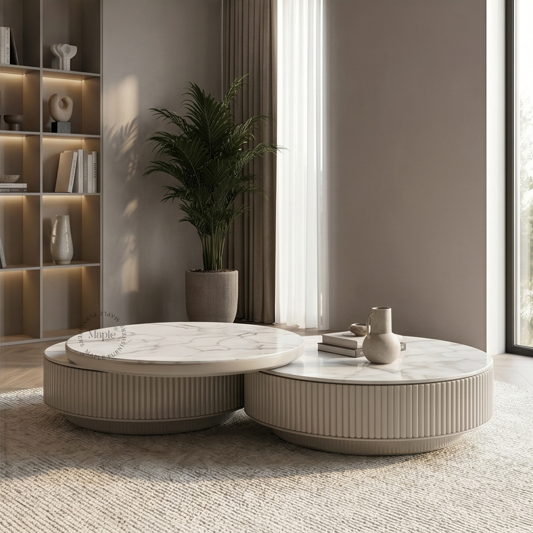 Aeris Marble Nesting Center Table