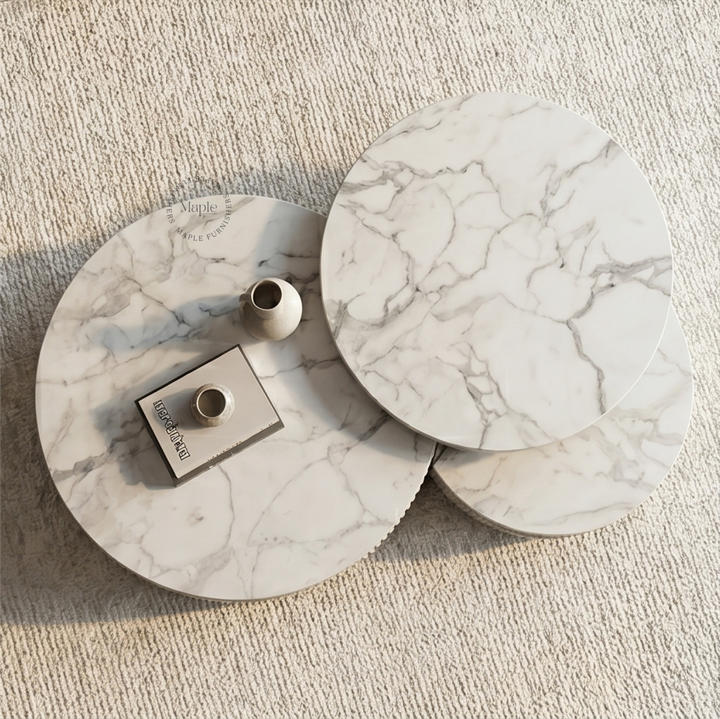 Aeris Marble Nesting Center Table